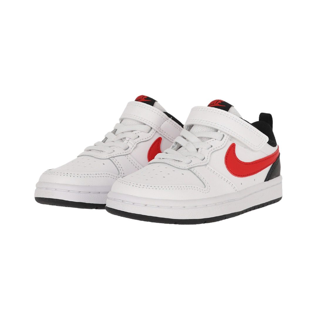 Zapatilla Nike Nino Court Borough Low 2 White University Red Black Locker Outlet